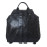 Женский кожаный рюкзак Aventino black 